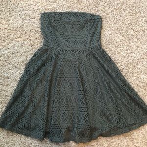 Express Strapeless Lacey Dress
